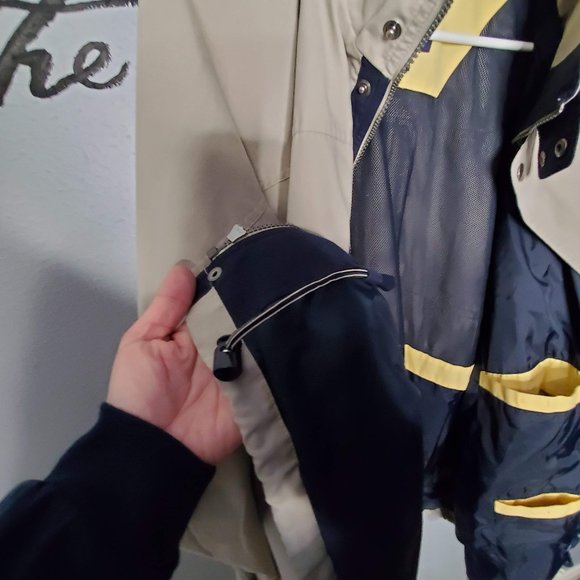 Roundtree & Yorke Beige All Weather Jacket w/ Hood, XL - Picture 7 of 11